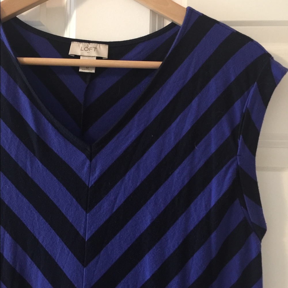 Purple and Black Dress from Loft